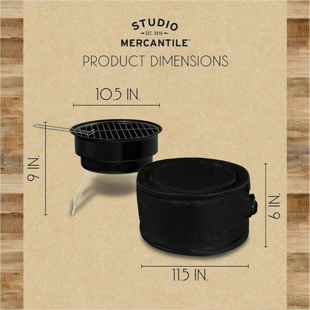 Studio Mercantile Travel Cool-Cook Grill & Cooler Combo Outdoor Cooking for BBQ - Picture 5 of 9